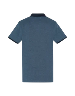 Polo bleu marine en coton piqué - MARINE