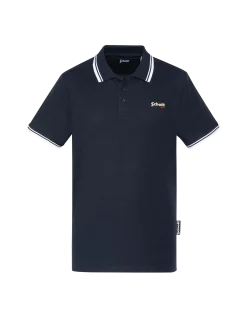 Polo bleu marine en coton piqué - MARINE