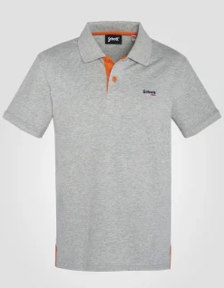 Polo gris et orange - GRIS/ORANGE