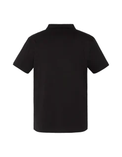 Polo noir en jersey avec liserés contrastés - NOIR