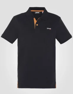 Polo noir et orange - NOIR/ORANGE