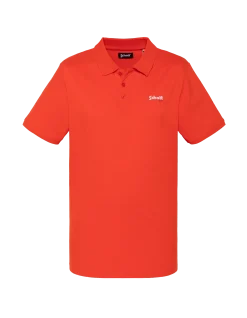 Polo orange en coton piqué - ORANGE