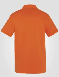 Polo orange et gris - ORANGE/GRIS