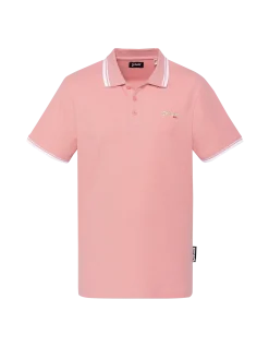 Polo rose en coton piqué - ROSE