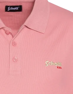 Polo rose en coton piqué - ROSE