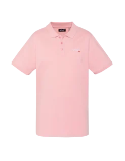 Polo rose pâle en coton piqué - ROSE PÂLE