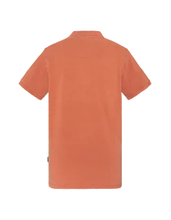 Polo rouille effet délavé - ROUILLE