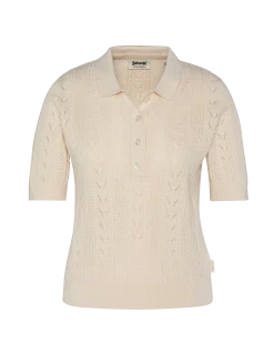 Polo rétro blanc - BLANC CASSÉ