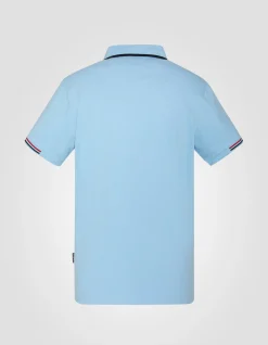 Polo rétro bleu ciel - BLEU CIEL