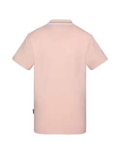 Polo rétro rose clair en coton piqué - ROSE CLAIR