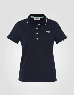 Polo rétro sport bleu marine - MARINE