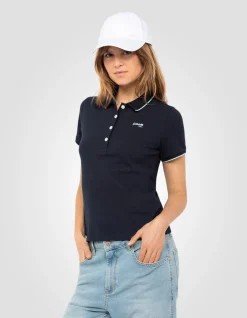 Polo rétro sport bleu marine - MARINE