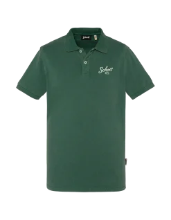 Polo vert avec logo rétro - VERT