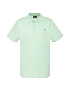 Polo vert pastel en coton piqué - VERT PASTEL