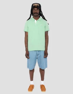 Polo vert pastel et blanc - VERT PASTEL/BLANC