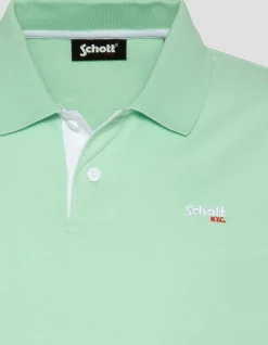 Polo vert pastel et blanc - VERT PASTEL/BLANC