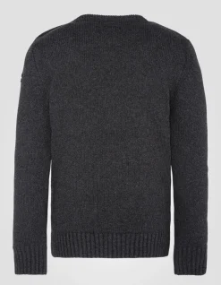 Pull army anthracite à col rond - ANTHRACITE