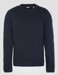 Pull army bleu marine à col rond - MARINE