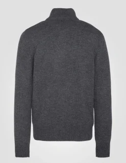 Pull camionneur anthracite en lambswool - ANTHRACITE