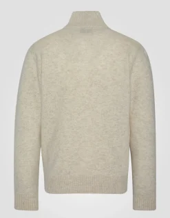 Pull camionneur blanc en lambswool - BLANC CASSÉ