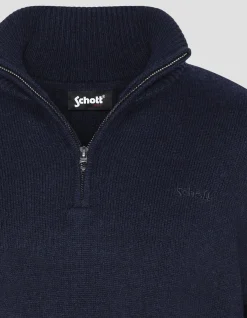 Pull camionneur bleu marine en lambswool - MARINE