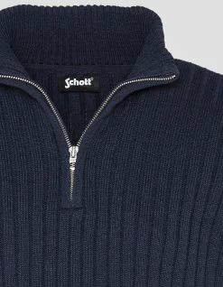Pull camionneur bleu marine recyclé - MARINE