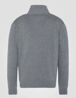 Pull camionneur gris chiné - GRIS CHINÉ