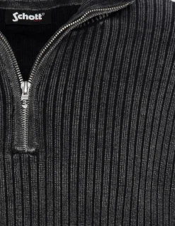 Pull camionneur noir côtelé - NOIR