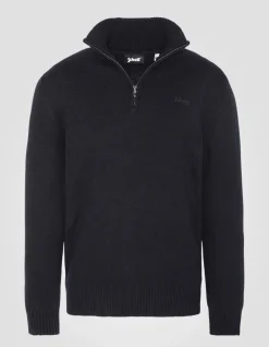 Pull camionneur noir en lambswool - NOIR