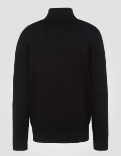 Pull camionneur noir en maille fine - NOIR