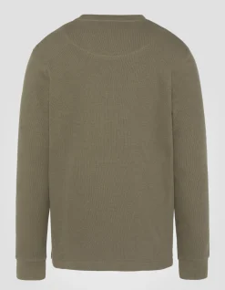 Pull col rond kaki - KAKI