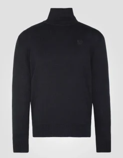 Pull col roulé noir - NOIR