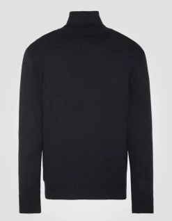 Pull col roulé noir - NOIR