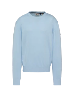 Pull léger bleu clair col rond - BLEU CLAIR