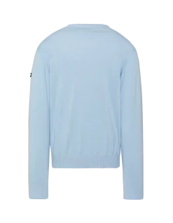 Pull léger bleu clair col V - BLEU CLAIR