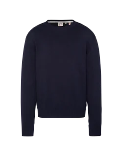 Pull léger bleu marine col rond - MARINE