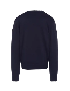 Pull léger bleu marine col rond - MARINE