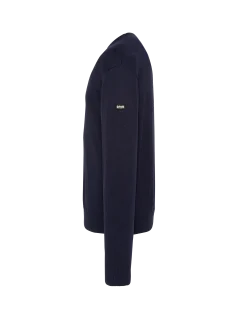 Pull léger bleu marine col rond - MARINE