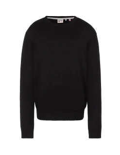 Pull léger noir col rond - NOIR