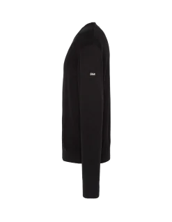 Pull léger noir col rond - NOIR