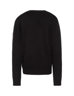 Pull léger noir col V - NOIR
