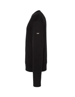 Pull léger noir col V - NOIR