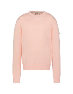 Pull léger rose pâle col rond - ROSE PÂLE