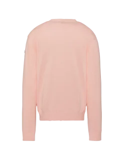 Pull léger rose pâle col rond - ROSE PÂLE
