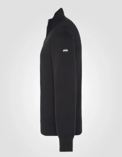 Pull noir à col zippé - NOIR