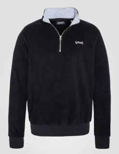 Pull polaire zippé bleu marine - MARINE