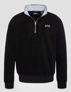 Pull polaire zippé noir - NOIR