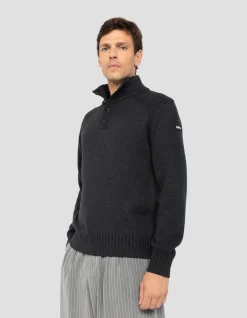 Pull trucker anthracite chiné - ANTHRACITE CHINÉ