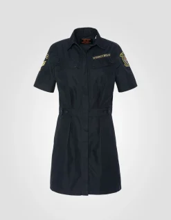 Robe army bleu marine badgée - MARINE