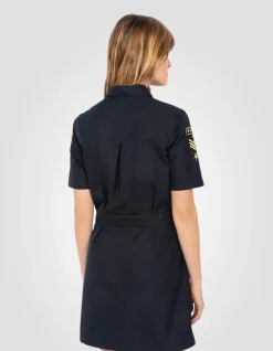 Robe army bleu marine badgée - MARINE
